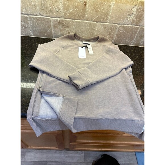 Varley Manning Sweat NWT Taupe Marl Size L - Picture 5 of 7